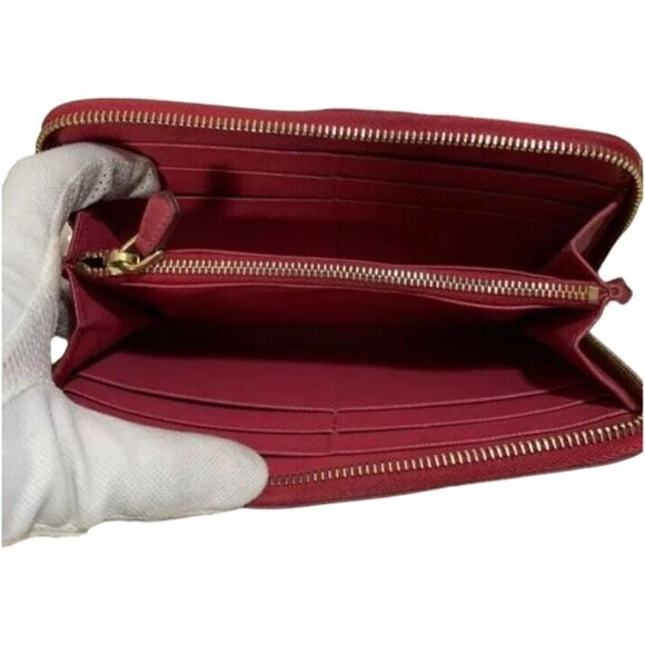 229164P (S2) Prada Wallet Long Round Zipper Pink Leather - Picture 5 of 10